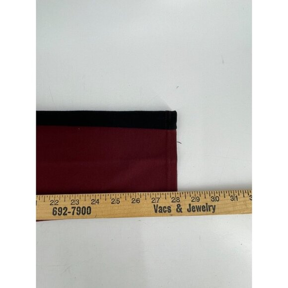 INC Women's Burgundy Black Side Stripe Ankle Stretch Pants Size 8 - Picture 10 of 11